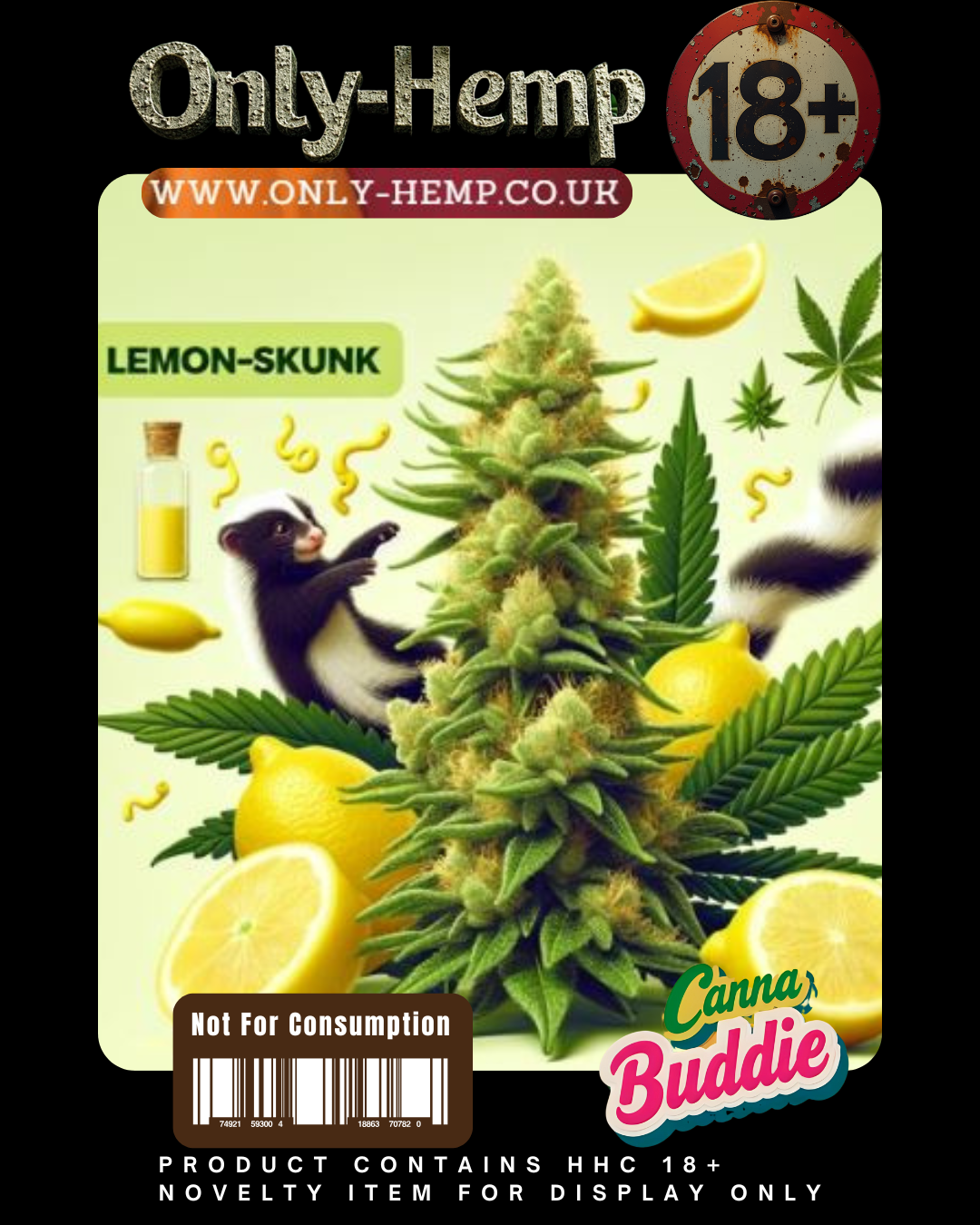 Lemon Skunk NEW Canna Buddie 510 CART/BOTTLE Multi-Pack x3 (#CBD #HHC)
