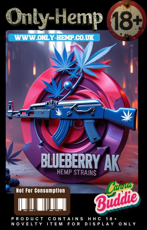 Blueberry AK New Canna Buddie 510 thread cartridge.      (#CBD #HHC)